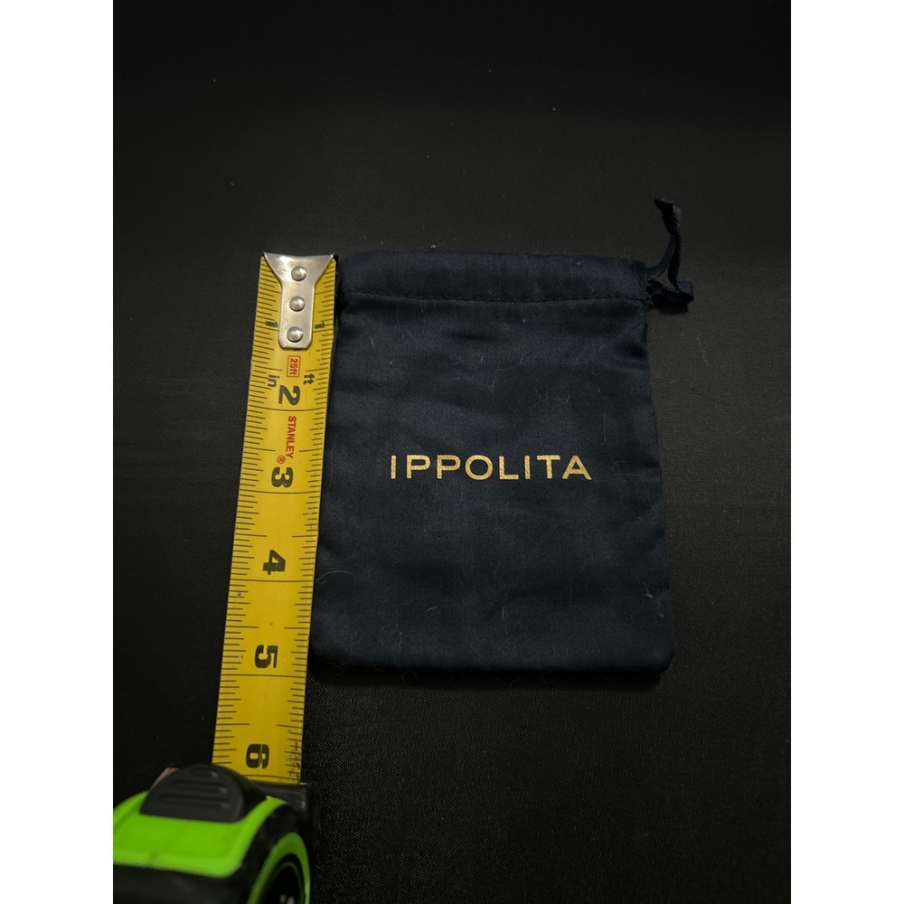IPPOLITA black jewelry‎ pouch drawstring bag with gold logo